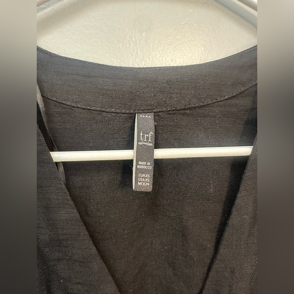 Zara Black V-Neck Dress - Picture 5 of 7